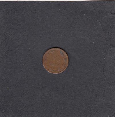 Beschrijving: 1/2 Cent WILLEM III 